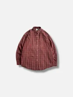 90s old gap 白タグ コットン チェック ネルシャツ インド製