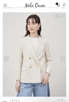 完売　Mila Owen アイボリー　テーラードジャケット　ミラオーウェン