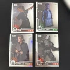 Topps Chrome スターウォーズ カード 4枚セット
