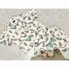 【即購入OK】【110cm】ミッキーセットアップ男の子半袖シャツショートパンツ