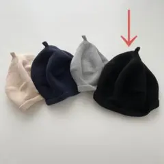 韓国子ども服 semo ベビーベレー帽 ブラック