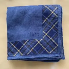 DAKS ネイビー チェック柄 ハンカチ