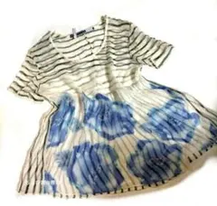 激レア ヴィンテージ スポーツマックスコード シアー ブラウス シルク 花柄