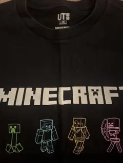 140cm Minecraft キャラクター Tシャツ 黒