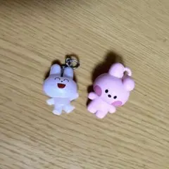 うさぎ キャラクター ストラップ 2点セット ガチャガチャ