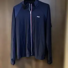 FILA ネイビー ラッシュガード フルジップ