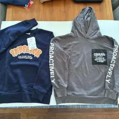 新品トレーナー、フード付きトレーナー セット