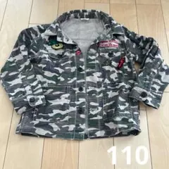 BREEZE 迷彩柄ジャケット刺繍パッチ付き110