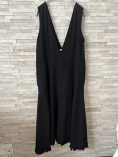 COLUMN Vネックフリンジワンピース