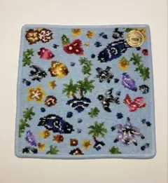 フェイラーハンカチ　ハレクラニ　沖縄　海　魚　南国　夏休み　海水浴　熱帯魚　水色