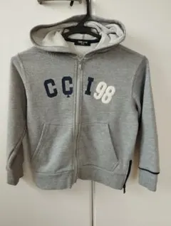 COMME CA ISM グレー パーカー 120A