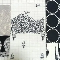 ミナペルホネン　forest to bird　ほか　生地　はぎれ　6枚