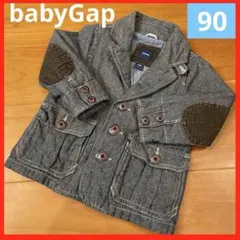 babyGap デニム風ジャケット 90 ポケット　コーデュロイ　アウター