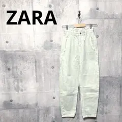 ZARA ザラ レディース ハイウエスト テーパードデニム テーパードジーンズ