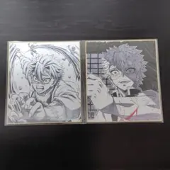 ☆鬼滅の刃☆柱ダイニング☆ランダム複製ミニ色紙【不死川実弥】2枚：未開封品