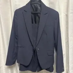 レディーススーツCOMME CA ISM ネイビー ストライプスーツ 上下セット