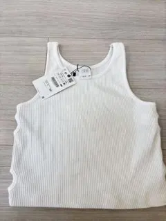 zara kids リブタンクトップ　肌見せデザイン160cm