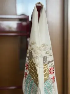 アンティーク 正絹 楊柳地 手刺繍半襟 花車 アンティーク 正絹 楊柳地 手刺繍半襟 花車 - メルカリ
