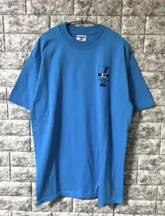 90-00s JERZEES 企業プリント ヴィンテージTシャツ ブルー 美品