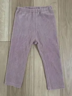 無印良品　ベビー服　ズボン　パンツ　90 ピンク　リブ