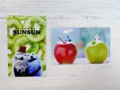 パペットスンスン　コレクションスマロイド　スンスン　ノンノン　キュウイ　リンゴ