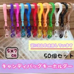 NO.213A 袋がB品 キャンディバッグキーホルダーセット クリアチェーン