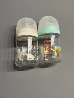 【未使用】pigeon 哺乳瓶 （ガラス）160ml 2本セット