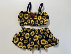 【新品・未着用】ひまわり柄　ネイビー　水着　80cm