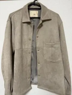 ナノユニバース　ベージュ　シャツジャケット