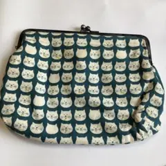 猫顔デザイン がま口