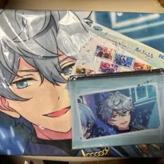 プロセカあんスタ くじ B賞 タオル青柳冬弥×瀬名泉&C賞クリアポーチ