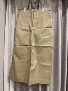 UNIQLO ベージュ ロングスカート Sサイズ ボタンセット付き(未使用)