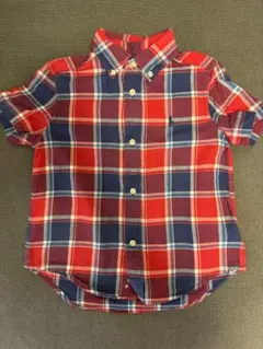 ラルフローレン  キッズ　半袖　チェックシャツ　3T