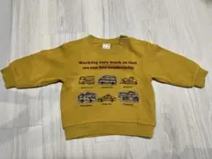 petit main 働く車 トレーナー マスタード