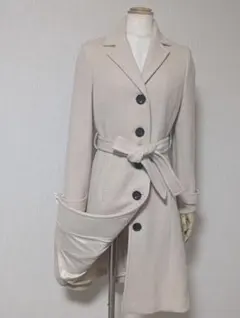 期間限定！「1Eins-Schrit」クリアベージュ色！アンゴラ混ウールコート