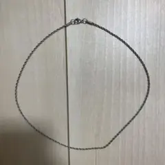 シルバー ツイストチェーン ネックレス