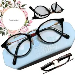 最後一件【施華洛世奇】正品Swarovski橢圓眼鏡附黑色眼鏡盒無度數