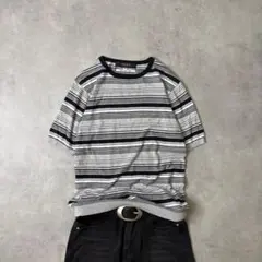 Y2K NOLLEY'S Italian Knit Striped Tee Sのサムネイル