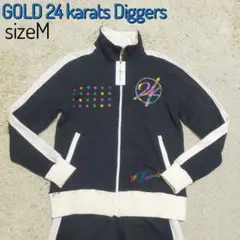 【未使用】ゴールド24カラッツディガーズ・スウェット・上下セットアップ・黒・M 2026年最新】GOLD 24karats Diggers メンズ トレーナー・スウェットの