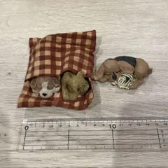 犬のミニチュアセット　樹脂製　置物