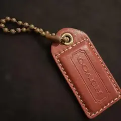 （値下げ）COACH コーチ レザー バッグチャーム キーホルダー