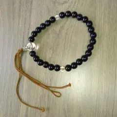 黒いビーズの数珠