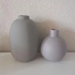 ホワイト陶器 花瓶セット 大小2個 ホワイト 陶器 花瓶 2個セット - メルカリ