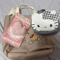 ハローキティ　ショルダーバック　パックチャーム　ポーチ3点セット