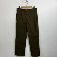 VINTAGE ドレスパンツ スラックス ミリタリー セレモニー オリーブ