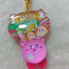 星のカービィ キーホルダー 京都限定　ぷっクリア　ご当地　古都町並み　Kirby
