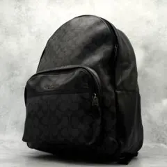 COACH コーチ リュックサック PVC ブラック A4収納可能 シグネチャーのサムネイル
