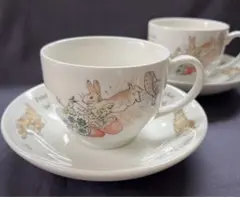 WEDGWOOD　ピーターラビット　カップ&ソーサー2客セット