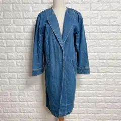 3068 フィルター オーバーサイズ デニムコート M 青 ビッグシルエット