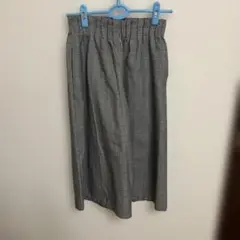 ウエストゴム ガウチョパンツ
